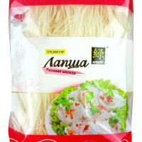 Лапша рисовая Midori мелкая премиум, 450 г