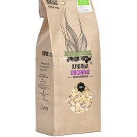 Хлопья Чёрный хлеб овсяные цельнозерновые, органические, пакет 0,5 кг