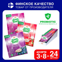 Био-Био Каша овсяная с пробиотиками АССОРТИ Myllyn Paras 960 г (24 х 40 г)