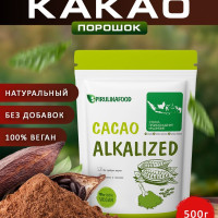 Какао порошок алкализованный Spirulinafood, 500 гр.