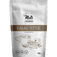 Настоящее Какао-тертое натуральное без сахара MUTE COOKING 100% PREMIUM ORGANIC, 500 г. ( Для Горького шоколада, для Горячего шоколада, для Домашнего шоколада, для Десертов, для Выпечки, для Кондитерских изделий, для Тортов )