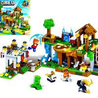 Конструктор Майнкрафт с Led подсветкой (совместим с конструкторами лего)  Детали: 426  Фигурки:5 