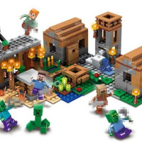 Конструктор LEDUO "Деревня с жителями" 4 в 1 803 детали