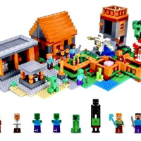 Конструктор Майнкрафт Деревня с жителями 4 в 1 / Minecraft 6019 / 803 детали