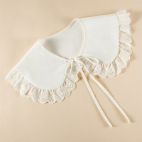 Накладной воротник в японском стиле для куклы, шаль, ажурная Цветочная кружевная оборка, ожерелье, лацкан, блузка, короткий капюшет