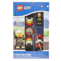 Наручные часы LEGO City "FIREFIGHTER" с минифигуркой 24 деталей / 8021209