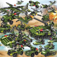 Конструктор "Военный танк 6 в 1" 645+ дет. / военный конструктор