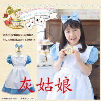 裙子女童卖火柴的小女孩演出服女仆装灰姑娘公主裙可爱儿童服装