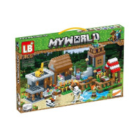 Конструктор My World, Майнкрафт, Minekraft Деревня / Дом Стива LB600, 778 деталей