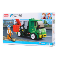 Sluban, Конструктор - Машина с фигурками "Мусоровоз", 118 дет., M38-B0781B