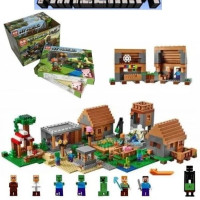 Конструктор Майнкрафт "Деревня 4 в 1", 803 деталей