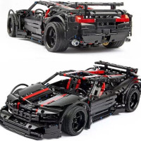 Конструктор  Автомобиль серый с красными деталями,1814 деталей,142756