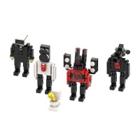 Строительные блоки для туалета Skibidi 2023 Новый Туалет Skibidi