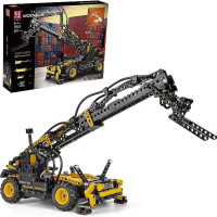 Конструктор Mould King 19009 Пневматический вилочный погрузчик из 803 деталей, серии Technic, Строительная техника