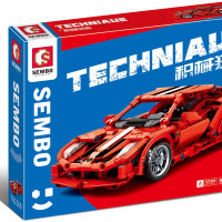 Конструктор SEMBO Гоночный автомобиль с механизмом pull back, лего совместимый, 603 детали, 170952