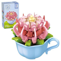 Конструктор SEMBO Block Florist: Эхеверия "Блю Берд", 100 дет. (611046)