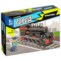 Конструктор Bondibon, Город, Паровоз, 108 деталей