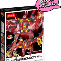 Конструктор лего совместимый COGO Птеродактиль 2 в 1, игрушка динозавр, 585 деталей, 182221, для мальчика и девочки, 177236 EN