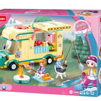 Sluban, Конструктор, серия Розовая мечта - Дом на колёсах (Кемпер) (314 дет.), M38-B0960
