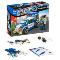 Bondibon Конструктор Полицейский Патруль Машина, 86 деталей