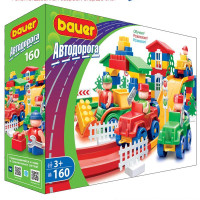 Конструктор Bauer Автодорога 160 элементов