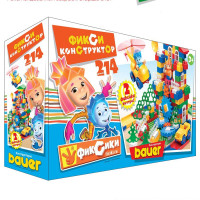 Конструктор Bauer Фиксики 214 деталей Нолик и Симка - 2 объемные фигурки в Наборе!