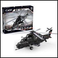 Конструктор Военная Техника Военный вертолет WZ-10, 989 деталей