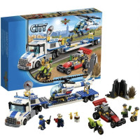 Конструктор Сити "Перевозчик вертолета" 410 деталей
