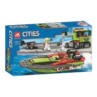 Конструктор Сити City Транспортировщик скоростных катеров 250 деталей / Совместим с лего