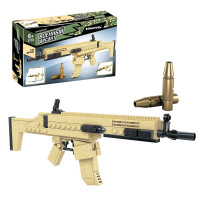 Конструктор АВТОМАТИЧЕСКАЯ ВИНТОВКА, 143 детали, Военный Десант, Bondibon