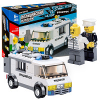 Конструктор Bondibon, Полицейский Патруль, Машина, 135 деталей