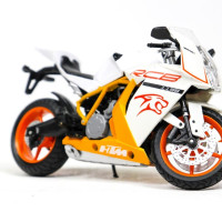 Игрушечный мотоцикл для детей KTM RC25, белый и оранжевый