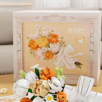 Конструктор Букет цветов / не является брендом лего