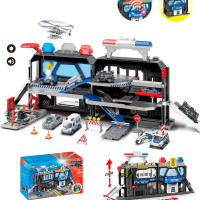 Игровой набор Полицейский участок, с машинками, свет/звук, на батарейках