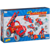 Игровой конструктор 6 в 1  с мягкими деталями и инструментами, 184 детали, Кузя Молотков