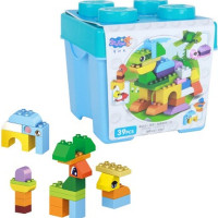 Конструктор FS Животные-головоломки, 39 деталей, совместимый с конструктором DUPLO, 110084
