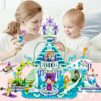 Конструктор замок принцессы WiMi, пластиковый, развивающий, 3д