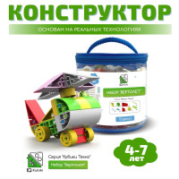 Конструктор для мальчика от 4 лет IQ Kubiki Набор Вертолет из 52 деталей для мальчика и девочки до 7 лет, Развивающая игрушка, крупные пластиковые элементы, развитие интеллекта и мелкой моторики