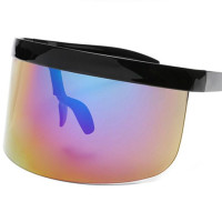 Солнцезащитные очки козырек женские ретро большая оправа козырек маска защитные очки