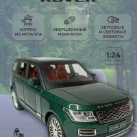 Коллекционная машинка игрушка металлическая Land Rover Range Rover для мальчиков масштабная модель 1:24 зеленый