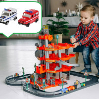 Паркинг Полесье 4-х уровневый с 2-мя дополнительными металлическими машинками