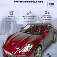 Модель автомобиля Porsche Panamera коллекционная металлическая игрушка масштаб 1:18 красный