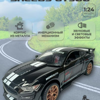 Модель автомобиля Ford Mustang Shelby GT500 коллекционная металлическая игрушка масштаб 1:24 черный