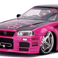 Hello Kitty Nissan Skyline 1/24 r34 сплавная модель