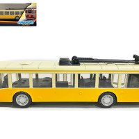 MODERN TROLLEYBUS троллейбус, открываются двери, инерция, 16,5 см, желтый