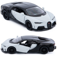 Машинка металлическая Kinsmart 1:38 Bugatti Chiron Supersport (Бугатти Широн суперспорт) KT5423D инерционная, двери открываются / Белый