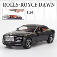 Машинка металлическая Rolls Roys Dawn 1:24, Коллекционная модель машины для взрослых, Игрушечный автомобиль с звуковыми и световыми эффектами для детей