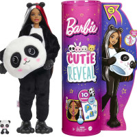 Кукла Barbie, кукла Cutie Reveal Panda Plush Costume с 10 сюрпризами