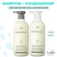 LADOR набор для волос: Увлажняющий шампунь La'dor Moisture Balancing Shampoo 530 мл. и Увлажняющий кондиционер Moisture Balancing Conditioner 530 мл.