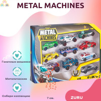 Машинка ZURU Metal Machines 10 шт красный 7 см